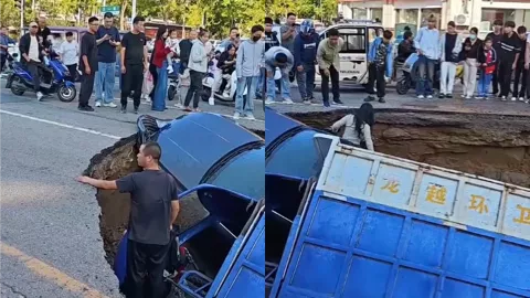 周口路面塌陷事件