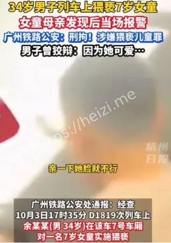 7岁女童列车猥亵事件